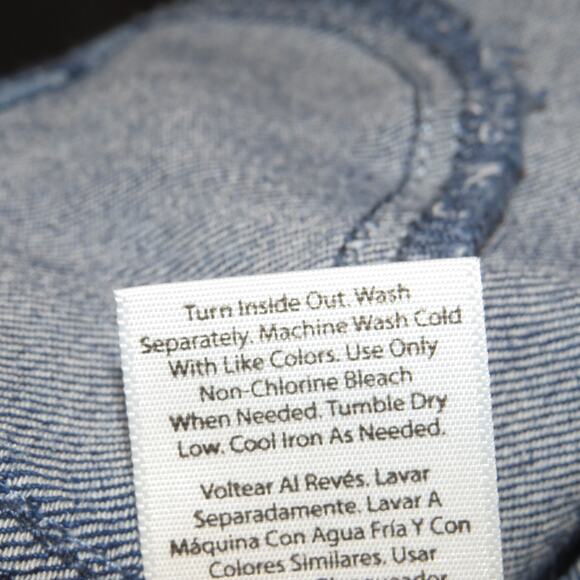 Wonder Nation Medium Wash Denim Floral Print Girls Skinny Leg Jeggings - Picture 7 of 7